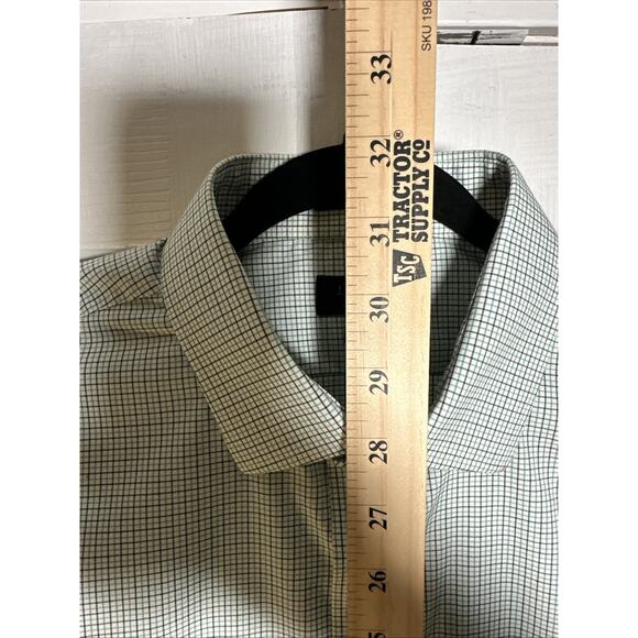 J Crew Men's Large 16 33 Ludlow Button Front Slim Fit Shirt Checkered - Picture 6 of 10